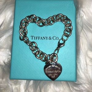 Tiffany Heart Tag Charm Bracelet